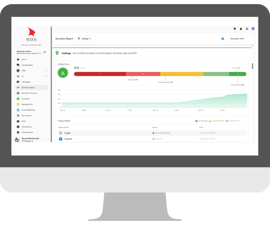 Business growth concept with rising arrows and data charts.